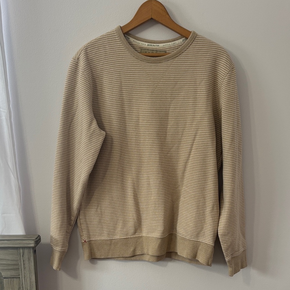 Jachs Beige Striped Men's Sweatshirt